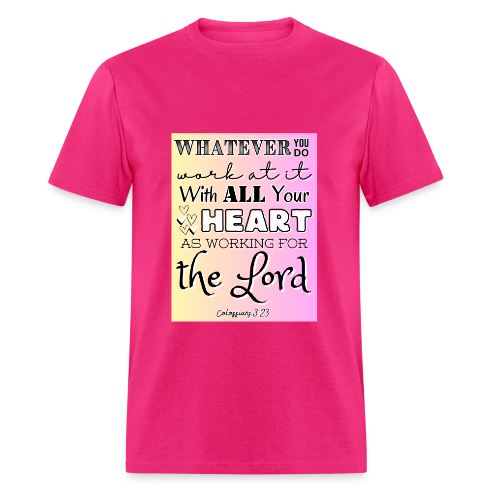 Col 3:23 Classic T-Shirt - fuchsia