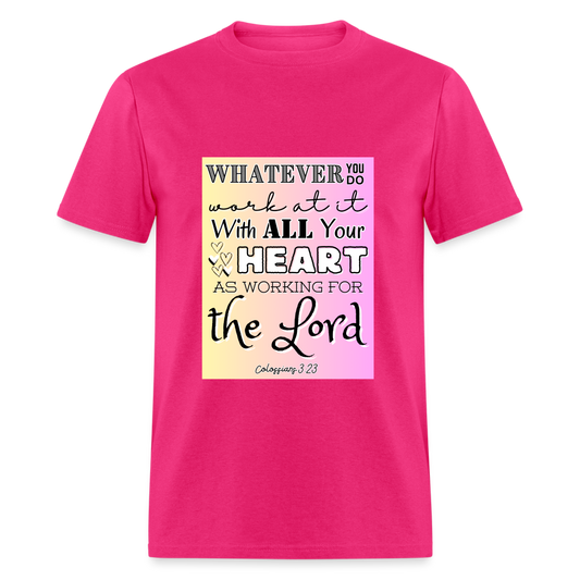 Col 3:23 Classic T-Shirt - fuchsia