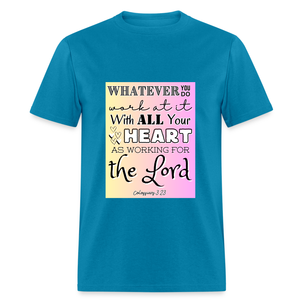 Col 3:23 Classic T-Shirt - turquoise