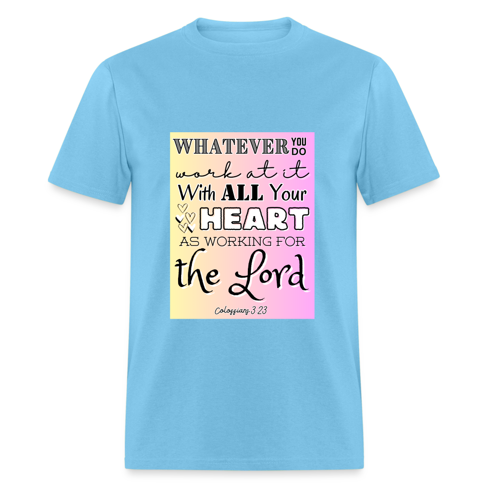 Col 3:23 Classic T-Shirt - aquatic blue