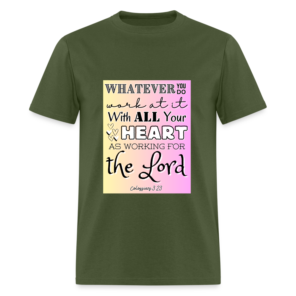 Col 3:23 Classic T-Shirt - military green