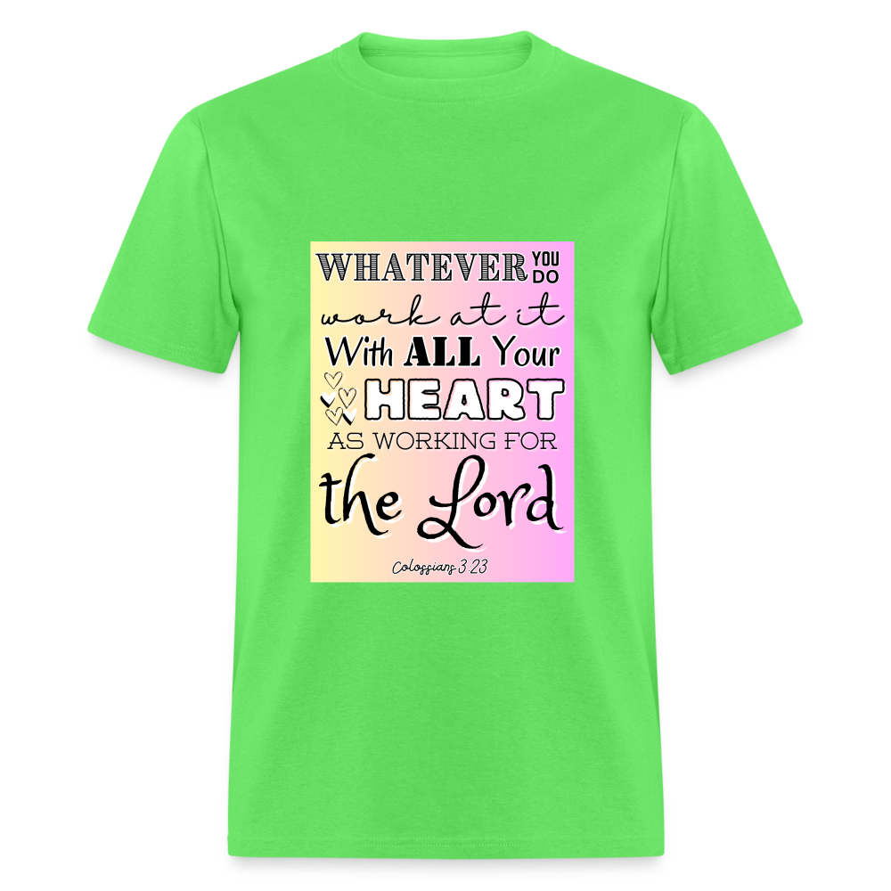 Col 3:23 Classic T-Shirt - kiwi