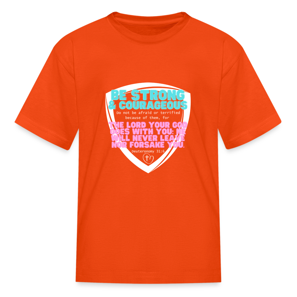 Deu 31:6 Kids' T-Shirt - orange