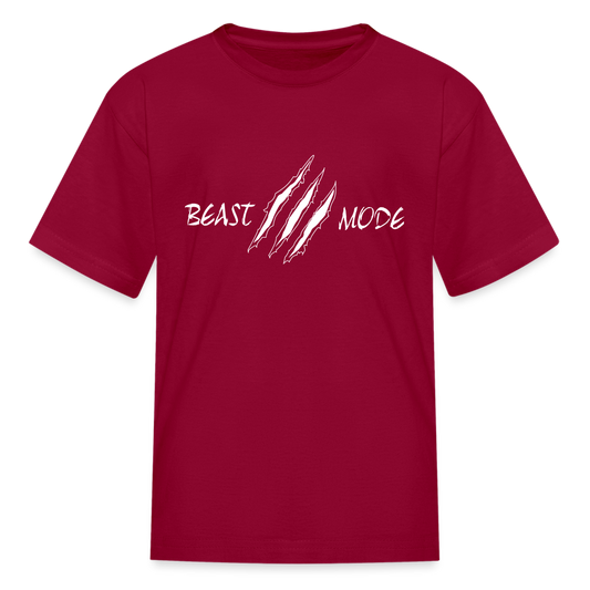 Beast Mode Kids' T-Shirt - dark red