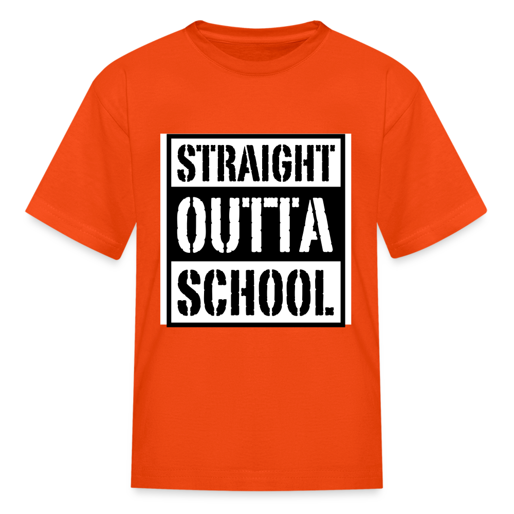 Straight outta school Kids' T-Shirt - orange