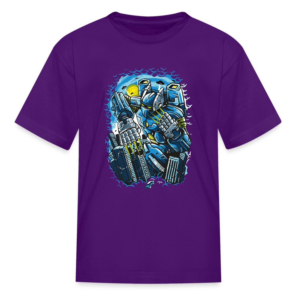 Giant Robot Kids' T-Shirt - purple