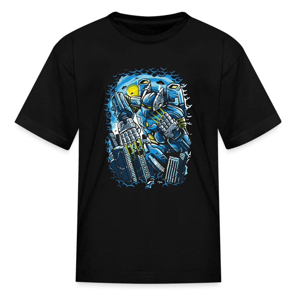 Giant Robot Kids' T-Shirt - black