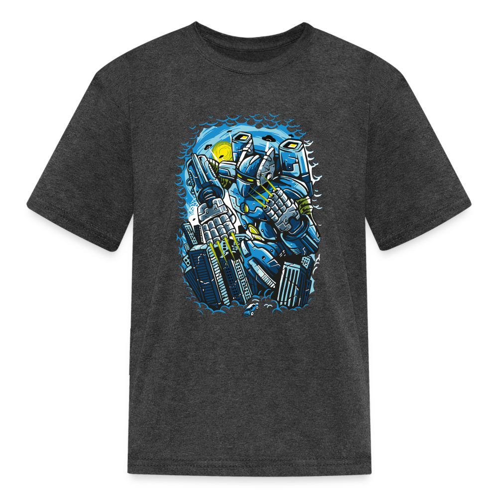 Giant Robot Kids' T-Shirt - heather black