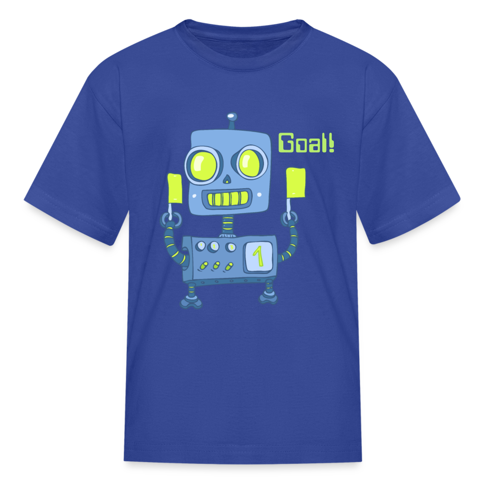 Robot Goal Kids' T-Shirt - royal blue