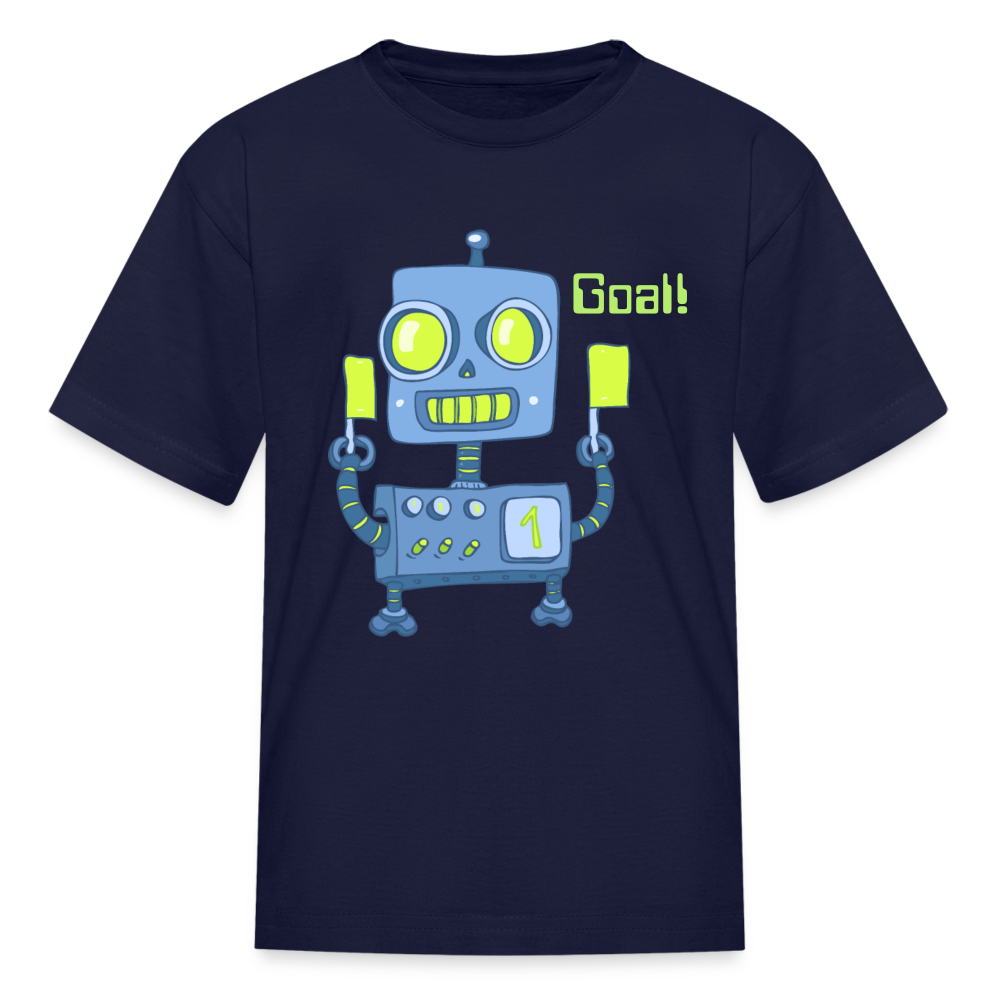 Robot Goal Kids' T-Shirt - navy