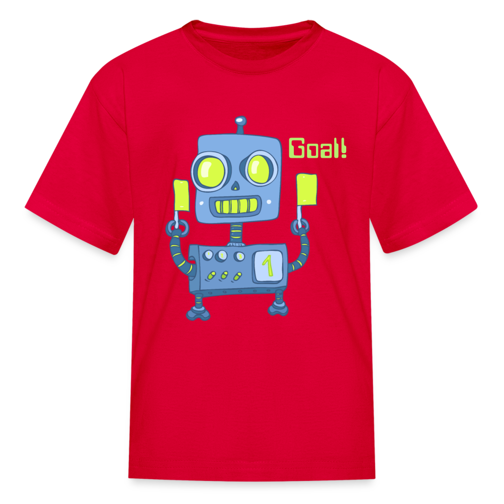 Robot Goal Kids' T-Shirt - red