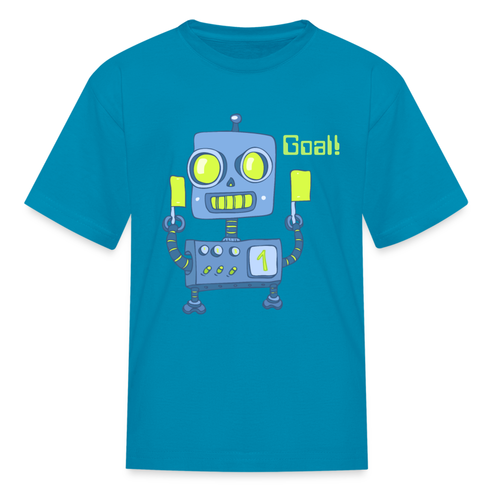 Robot Goal Kids' T-Shirt - turquoise
