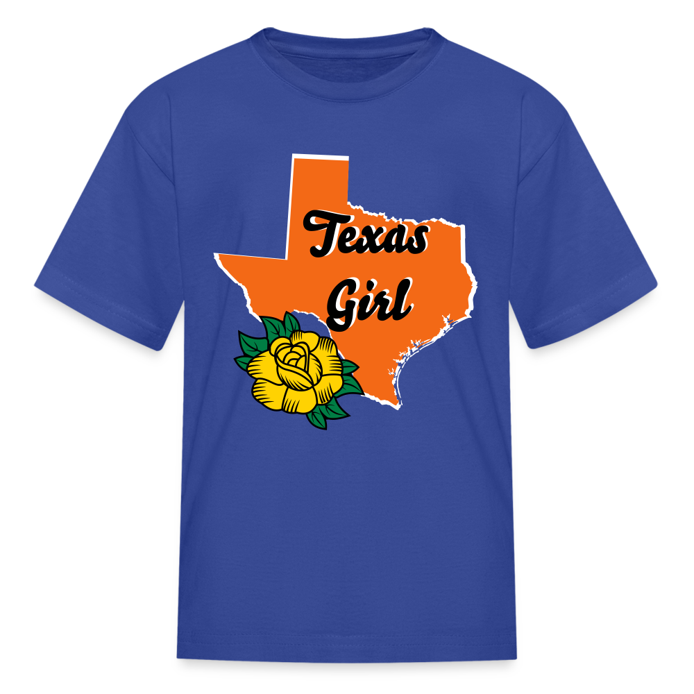 Texas Girl Kids' T-Shirt - royal blue