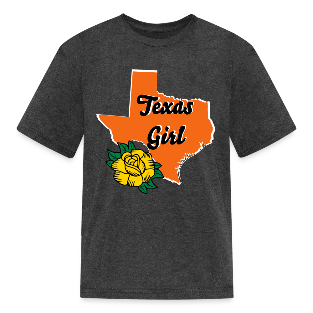 Texas Girl Kids' T-Shirt - heather black
