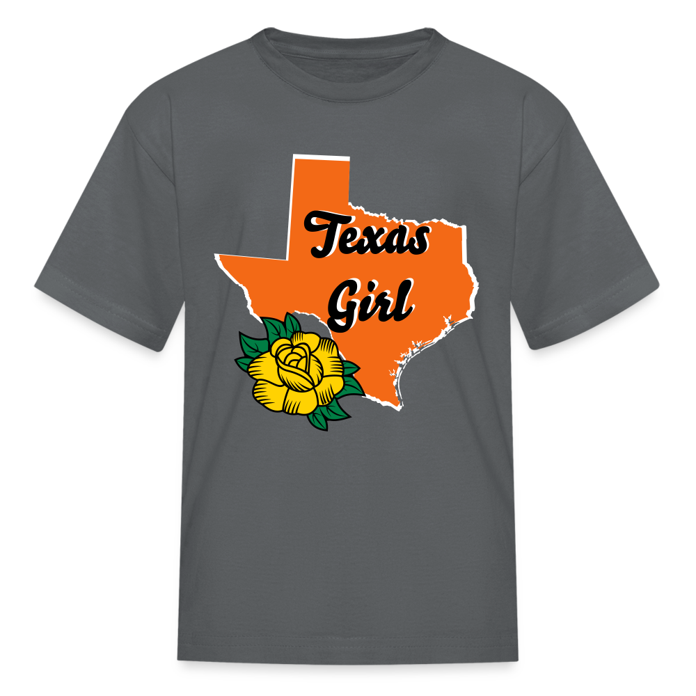 Texas Girl Kids' T-Shirt - charcoal