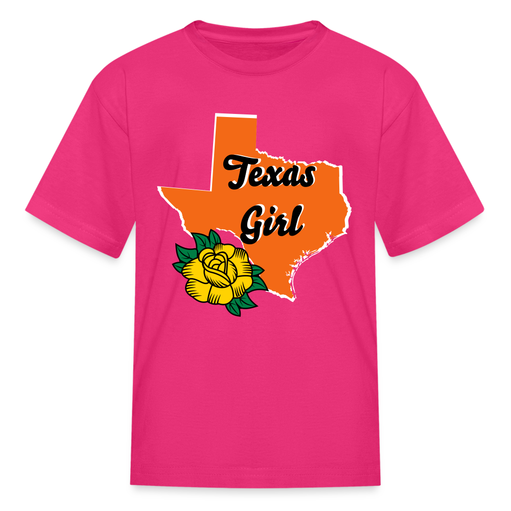 Texas Girl Kids' T-Shirt - fuchsia