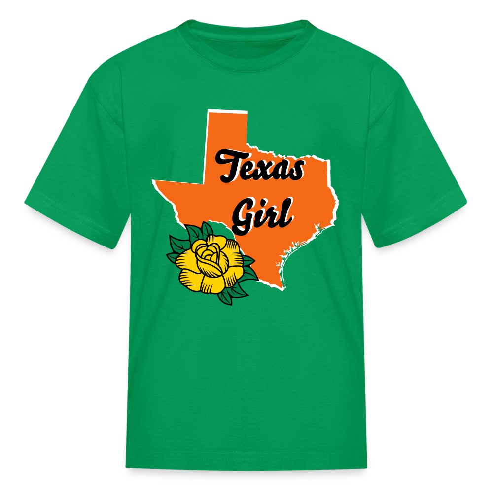 Texas Girl Kids' T-Shirt - kelly green