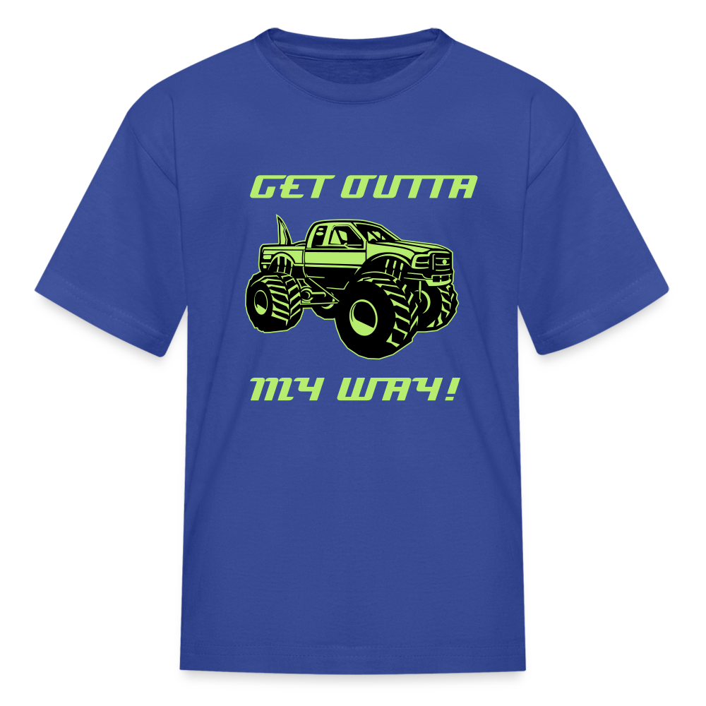 Get Outta My Way Kids' T-Shirt - royal blue