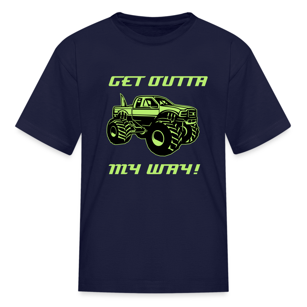 Get Outta My Way Kids' T-Shirt - navy