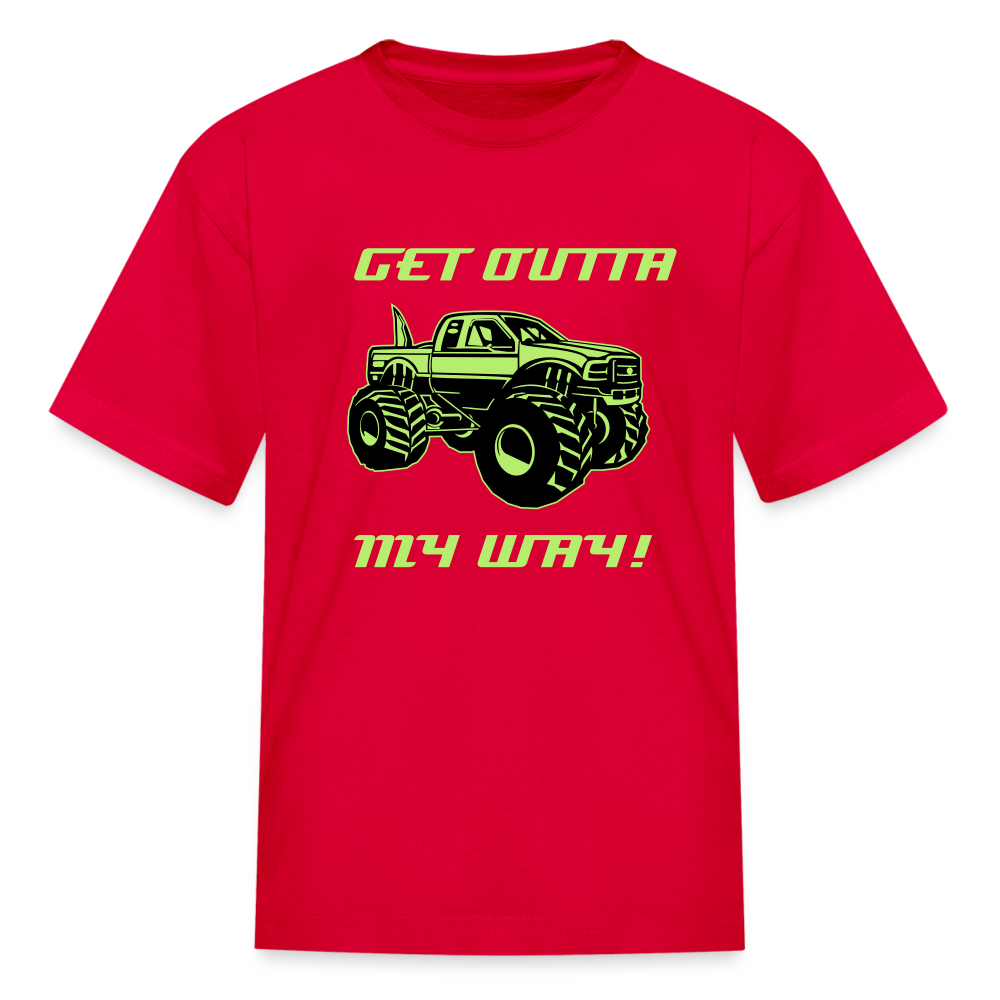 Get Outta My Way Kids' T-Shirt - red