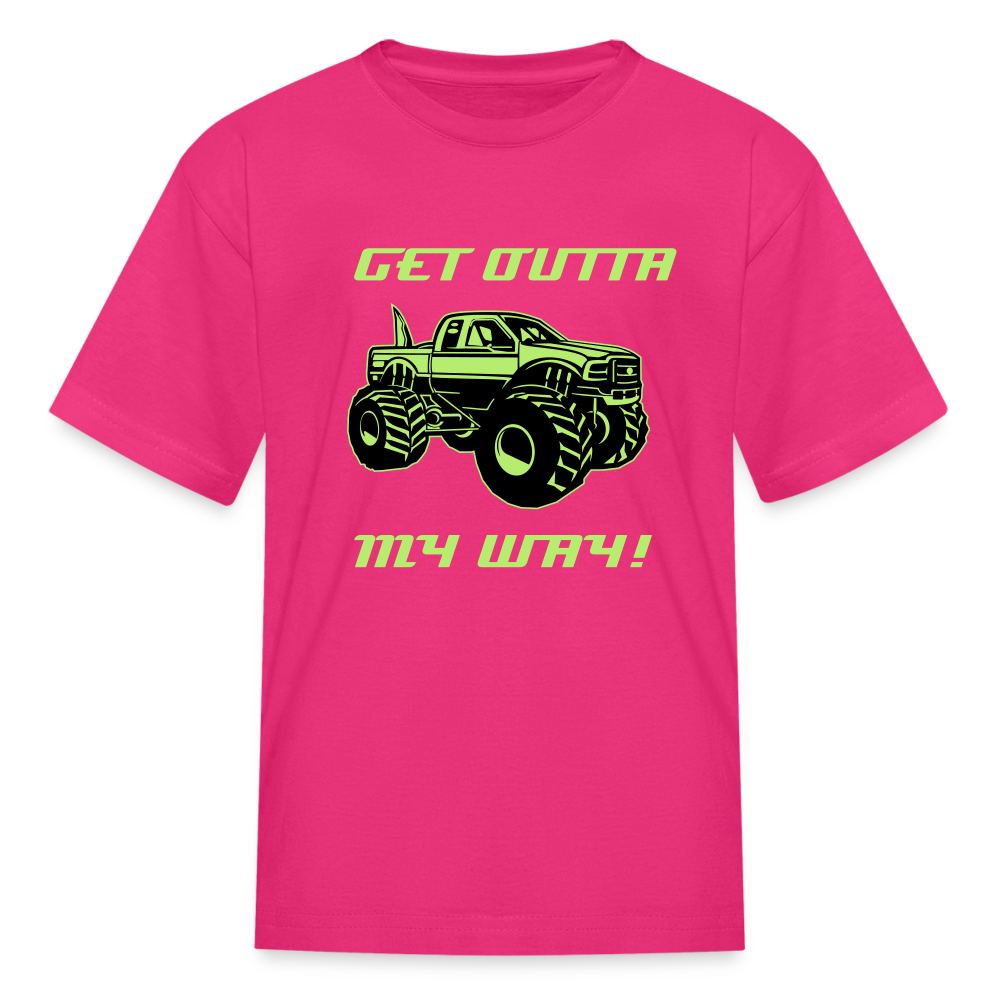 Get Outta My Way Kids' T-Shirt - fuchsia