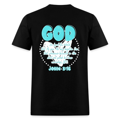 John 3:16 T-Shirt - black