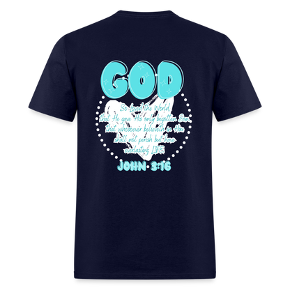 John 3:16 T-Shirt - navy