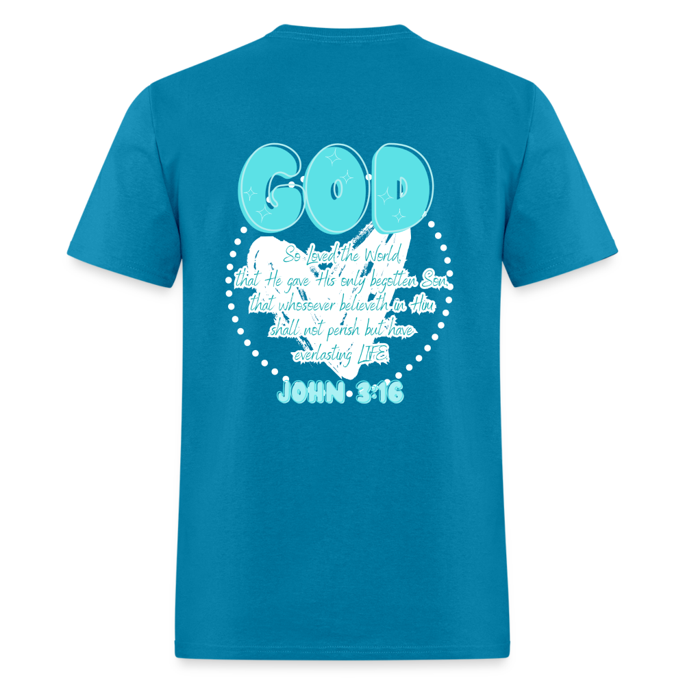 John 3:16 T-Shirt - turquoise