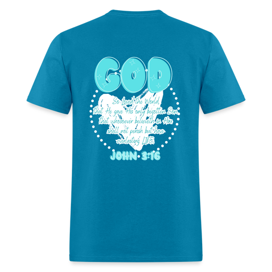 John 3:16 T-Shirt - turquoise