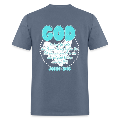 John 3:16 T-Shirt - denim