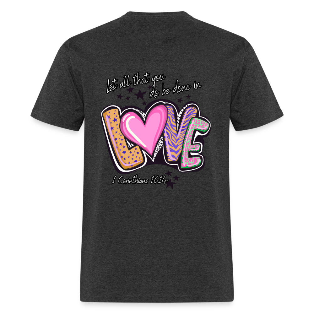 1 Cor 16:14 Stars & Animal print Classic T-Shirt - heather black
