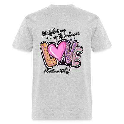 1 Cor 16:14 Stars & Animal print Classic T-Shirt - heather gray