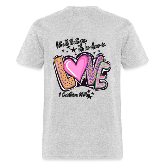 1 Cor 16:14 Stars & Animal print Classic T-Shirt - heather gray