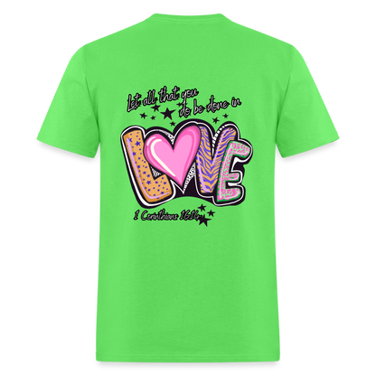 1 Cor 16:14 Stars & Animal print Classic T-Shirt - kiwi