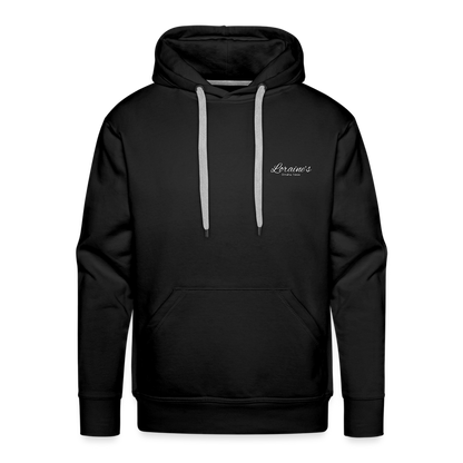 1 Cor 16:14 Buffalo Check Premium Hoodie - black
