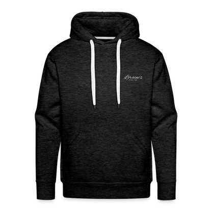 1 Cor 16:14 Buffalo Check Premium Hoodie - charcoal grey
