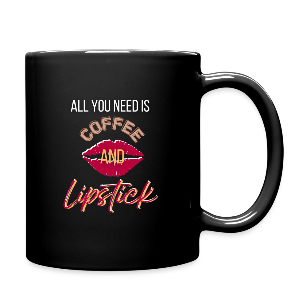Coffee and Lipstick Promo Full Color Mug - black