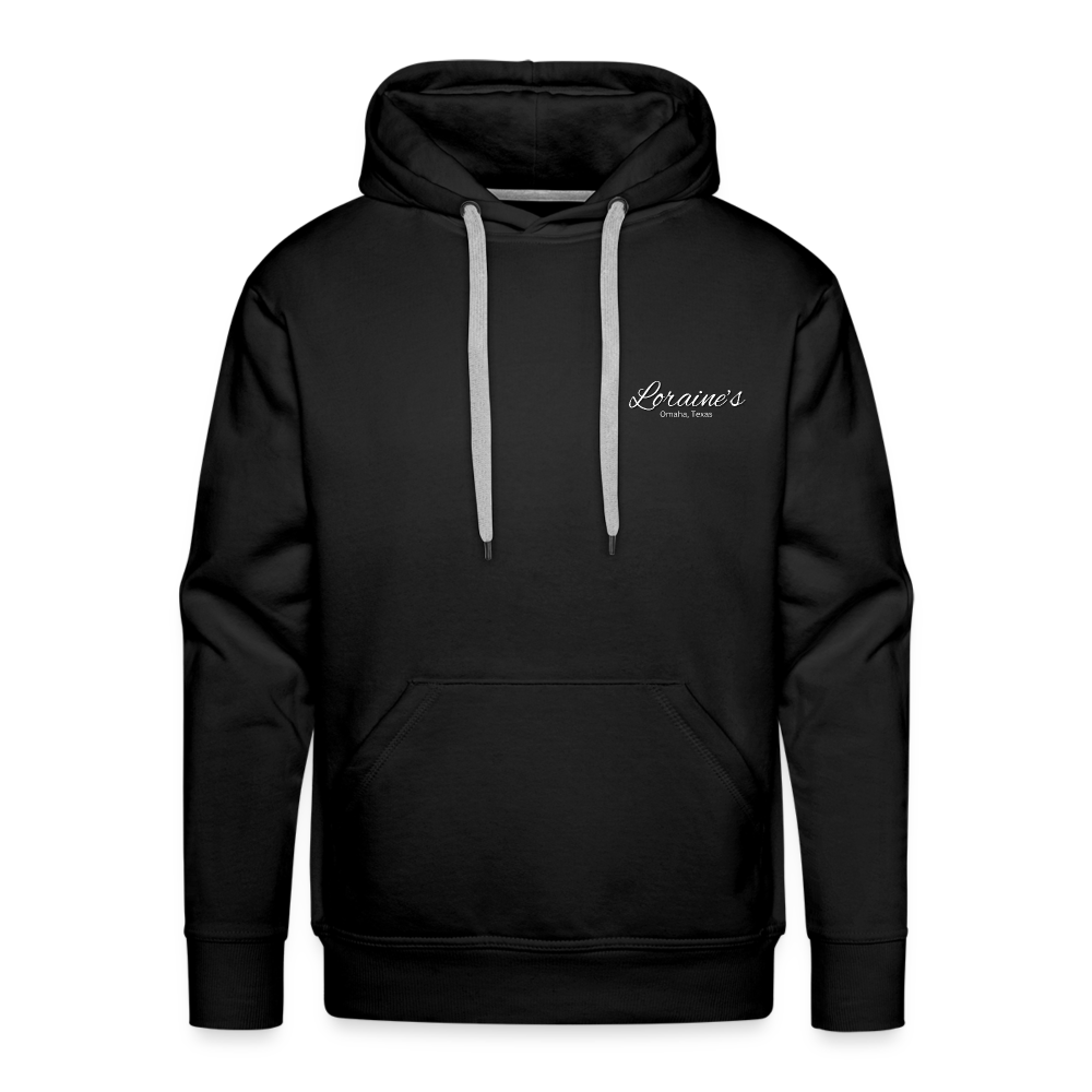1 Cor 16:14 Red Love Letter Block Premium Hoodie - black