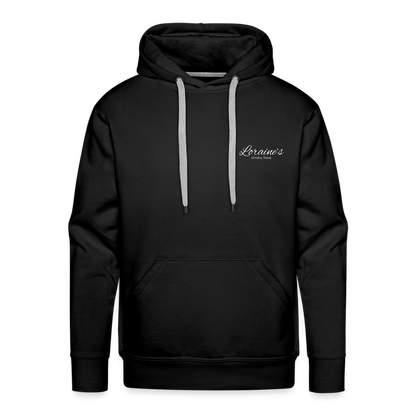 1 Cor 16:14 Red Love Letter Block Premium Hoodie - black