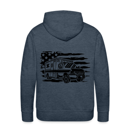 Americana Ambo Premium Hoodie - heather denim