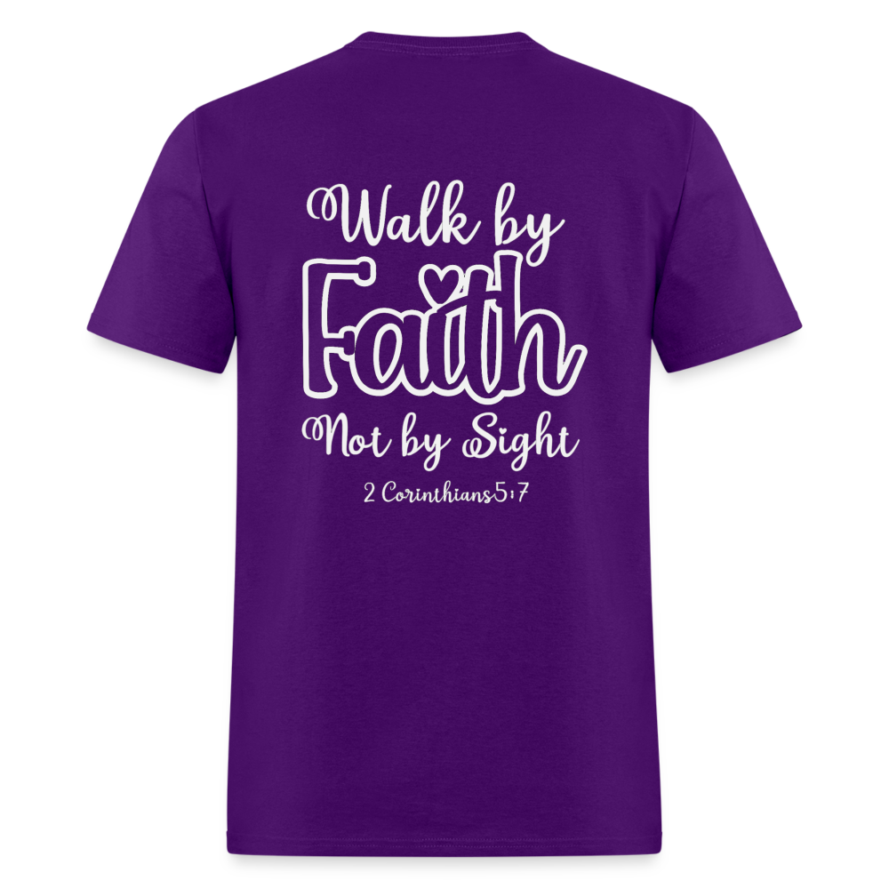 2 Cor 5:7 Classic T-Shirt - purple