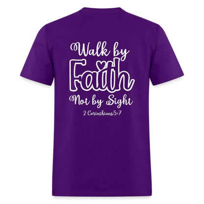 2 Cor 5:7 Classic T-Shirt - purple