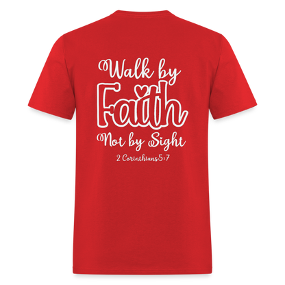 2 Cor 5:7 Classic T-Shirt - red