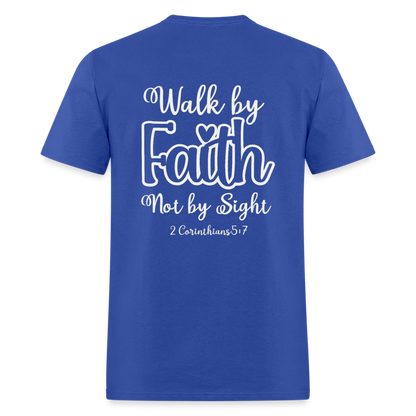 2 Cor 5:7 Classic T-Shirt - royal blue