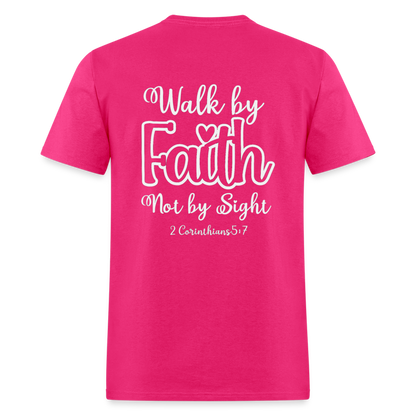 2 Cor 5:7 Classic T-Shirt - fuchsia
