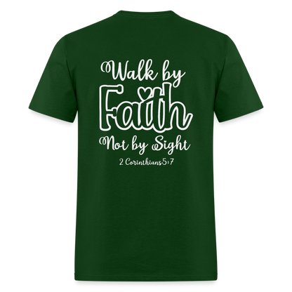 2 Cor 5:7 Classic T-Shirt - forest green