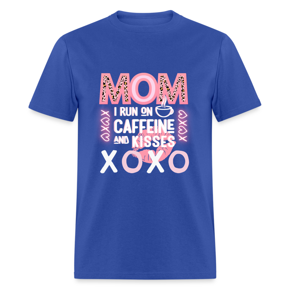 Mom Caff & Kisses Classic T-Shirt - royal blue