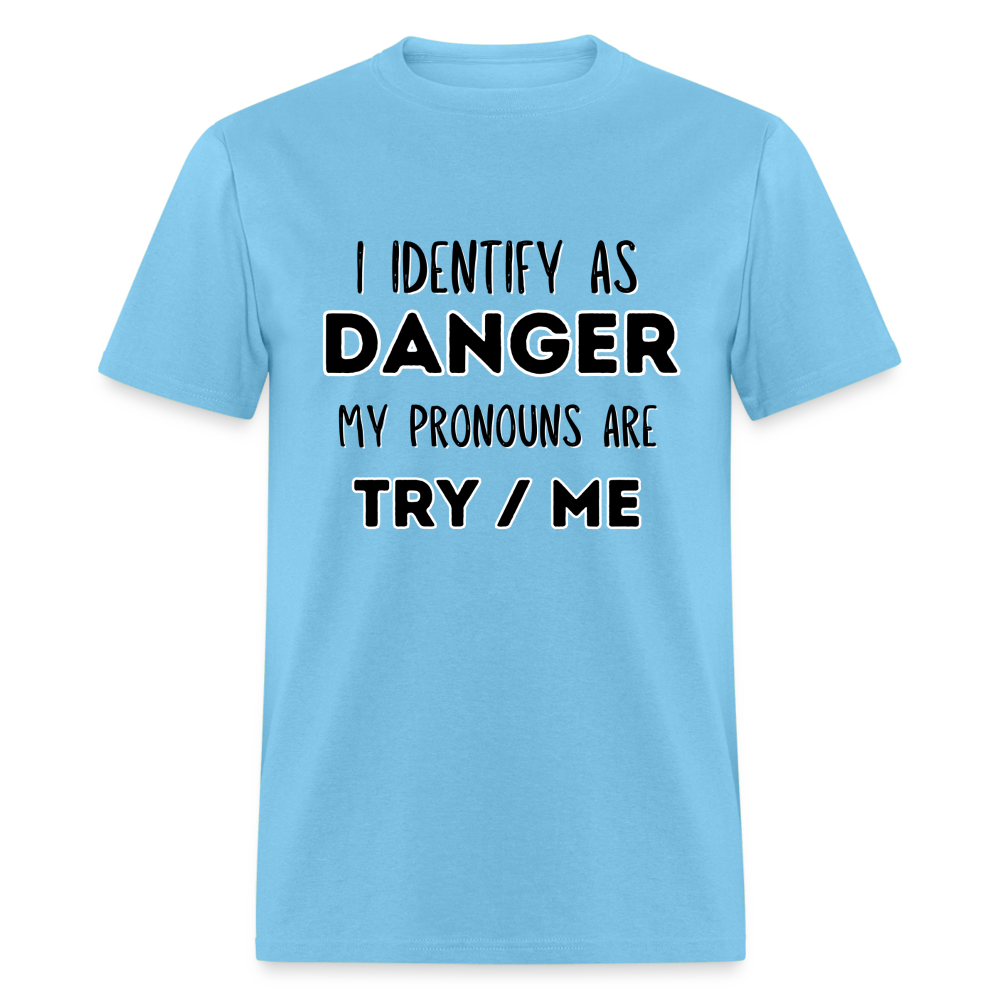 Danger Classic T-Shirt - aquatic blue