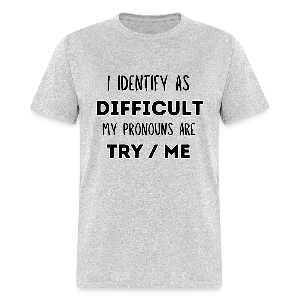 Difficult Classic T-Shirt - heather gray
