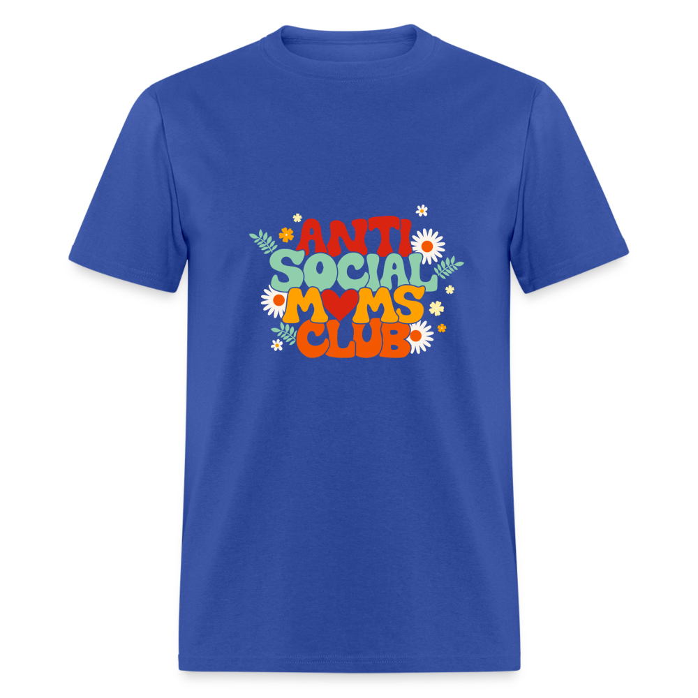 Anti Social Moms Club Classic T-Shirt - royal blue